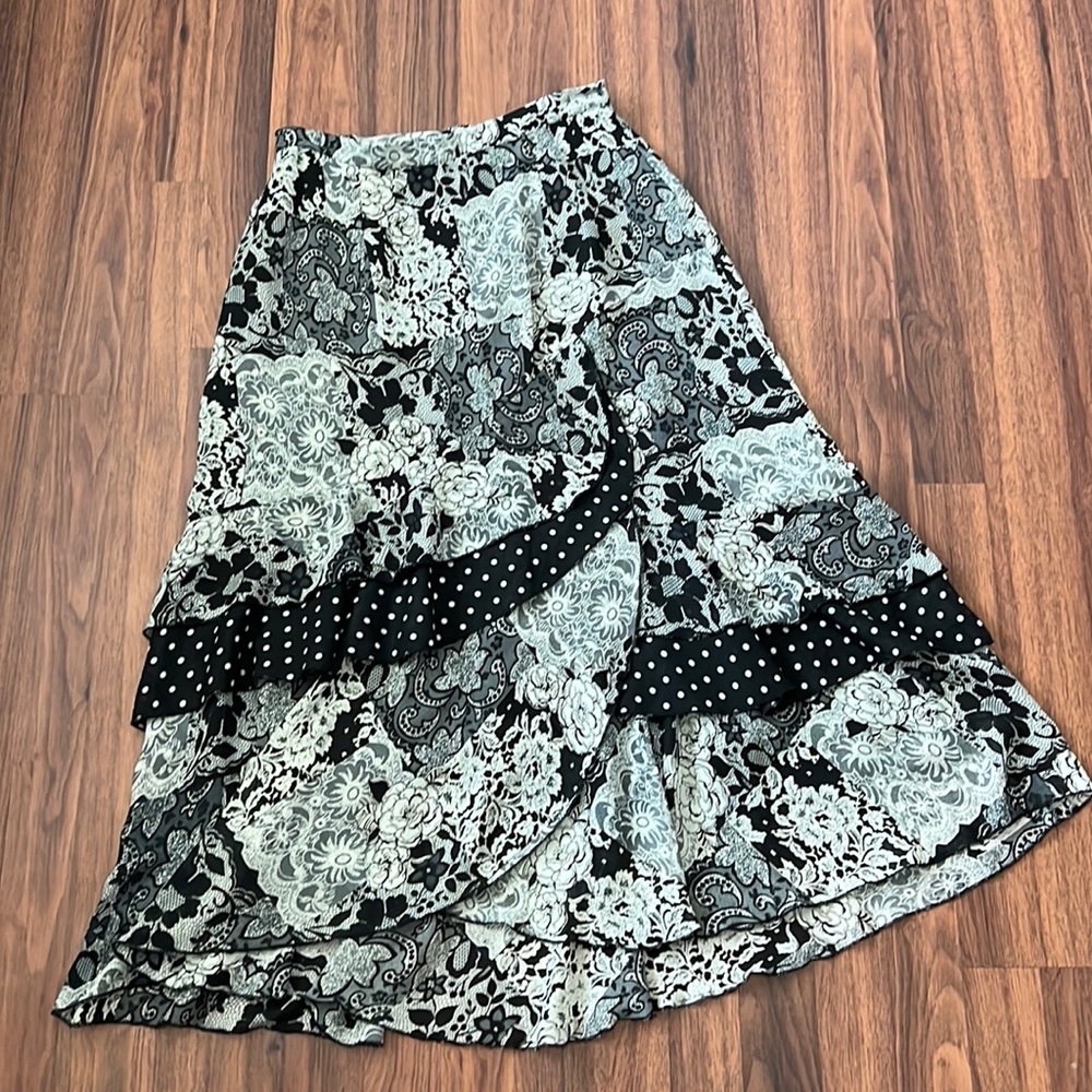 Monroe & Main Maxi Skirt - floral patchwork